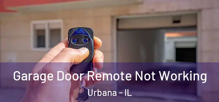  Garage Door Remote Not Working Urbana - IL